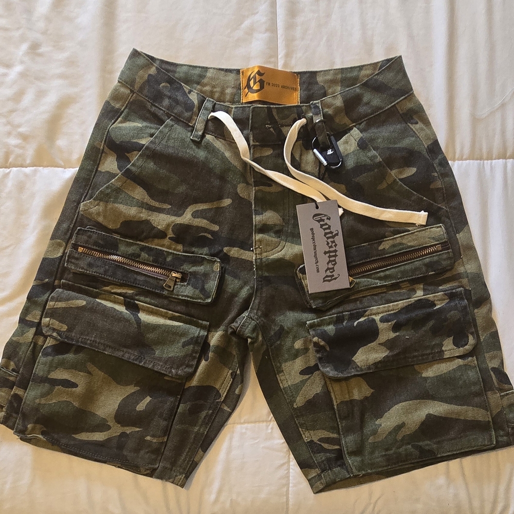Men's Camouflage "GODSPEED" Cargo Shorts